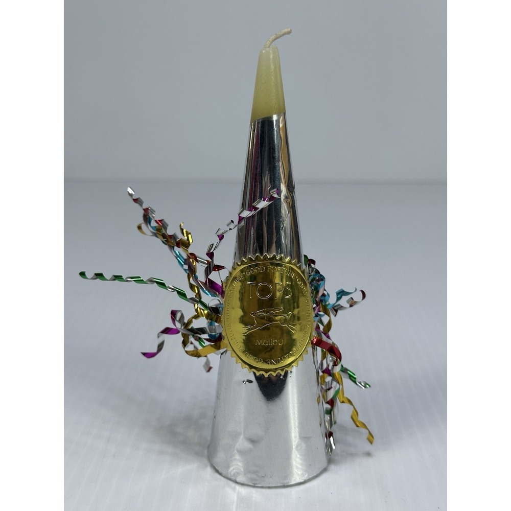 VTG Tops Malibu Good Fortune & Safety Candle Fortune Under‎ Wrap Hidden Charm